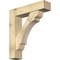 Ekena Millwork Olympic Block Rough Sawn Bracket w/ Offset Brace, Douglas Fir, 8"W x 34"D x 38"H BKT0806X34X38OLY05RDF - alternate 1